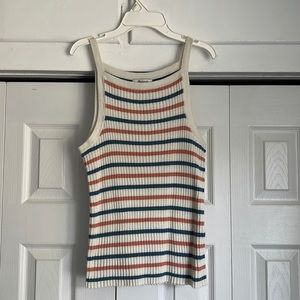 Madewell striped tank top